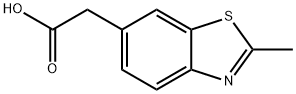 6-Benzothiazoleaceticacid,2-methyl-(6CI,9CI) 结构式