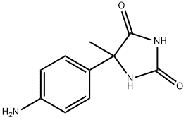 5-(4-aminophenyl)-5-methylimidazolidine-2,4-dione 结构式