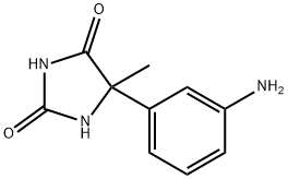 5-(3-氨基苯基)-5-甲基咪唑烷-2,4-二酮 结构式