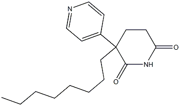 C-octylpyridoglutethimide 结构式