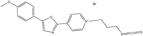 N-(3-Isothiocyanatopropyl)-4-(5'-(4''-Methoxyphenyl)-2'-oxazolyl) pyridiniuM broMide 结构式