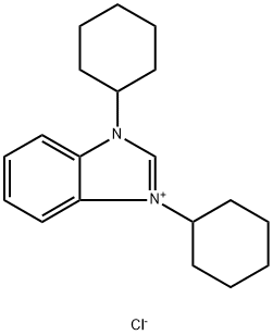 1,3 - 二环己基苯并咪唑氯化物 结构式