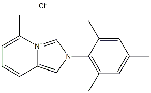 2-(2,4,6-三甲苯基)-5-甲基咪唑[1,5-A]吡啶氯化物 结构式