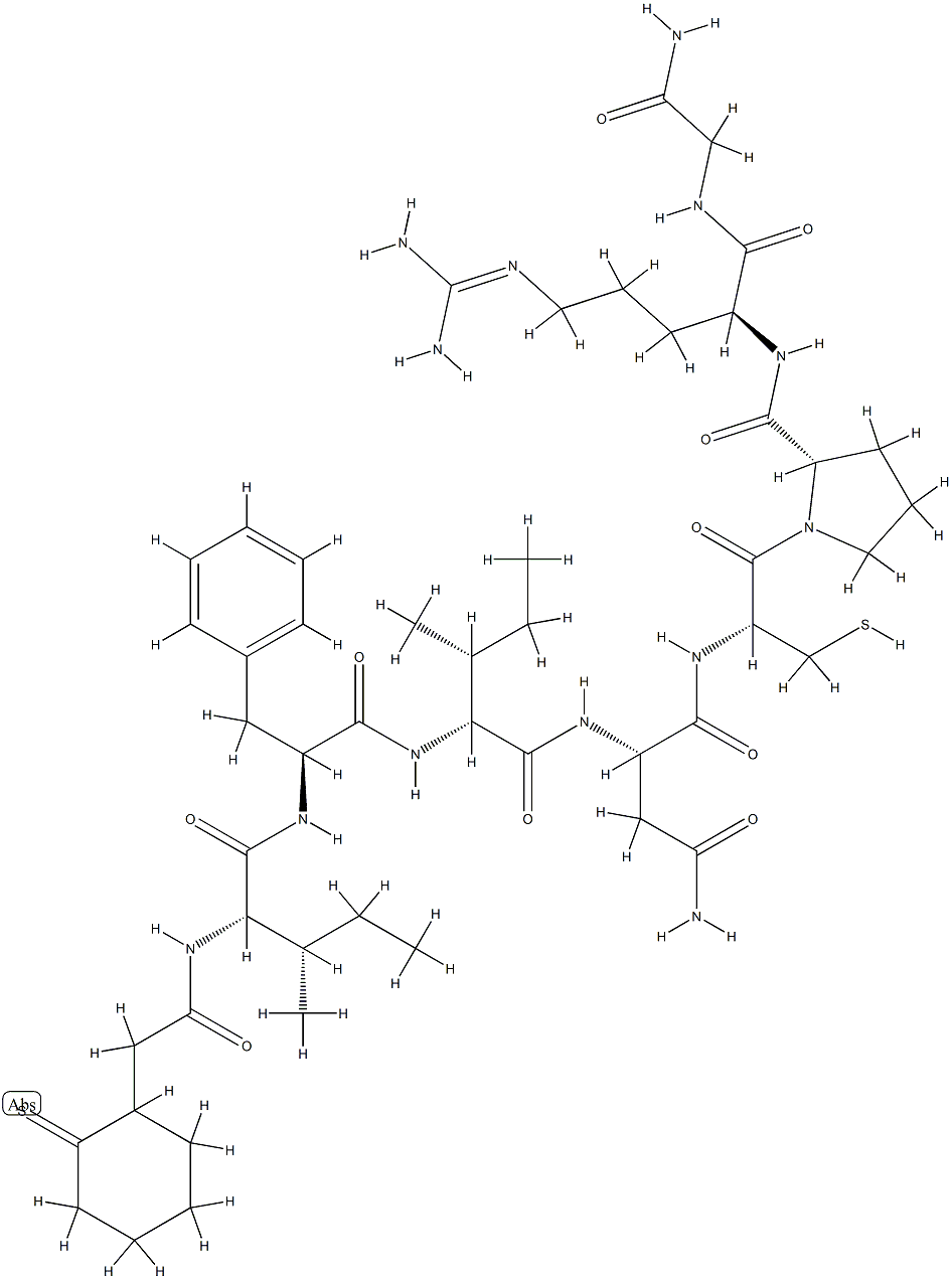 argipressin, beta-mercapto(beta,beta)-cyclopentamethylenepropionic acid(1)-Ile(2,4)- 结构式