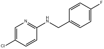 5-chloro-N-[(4-fluorophenyl)methyl]pyridin-2-amine 结构式