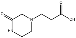 3-(3-氧代哌嗪-1-基)丙酸 结构式