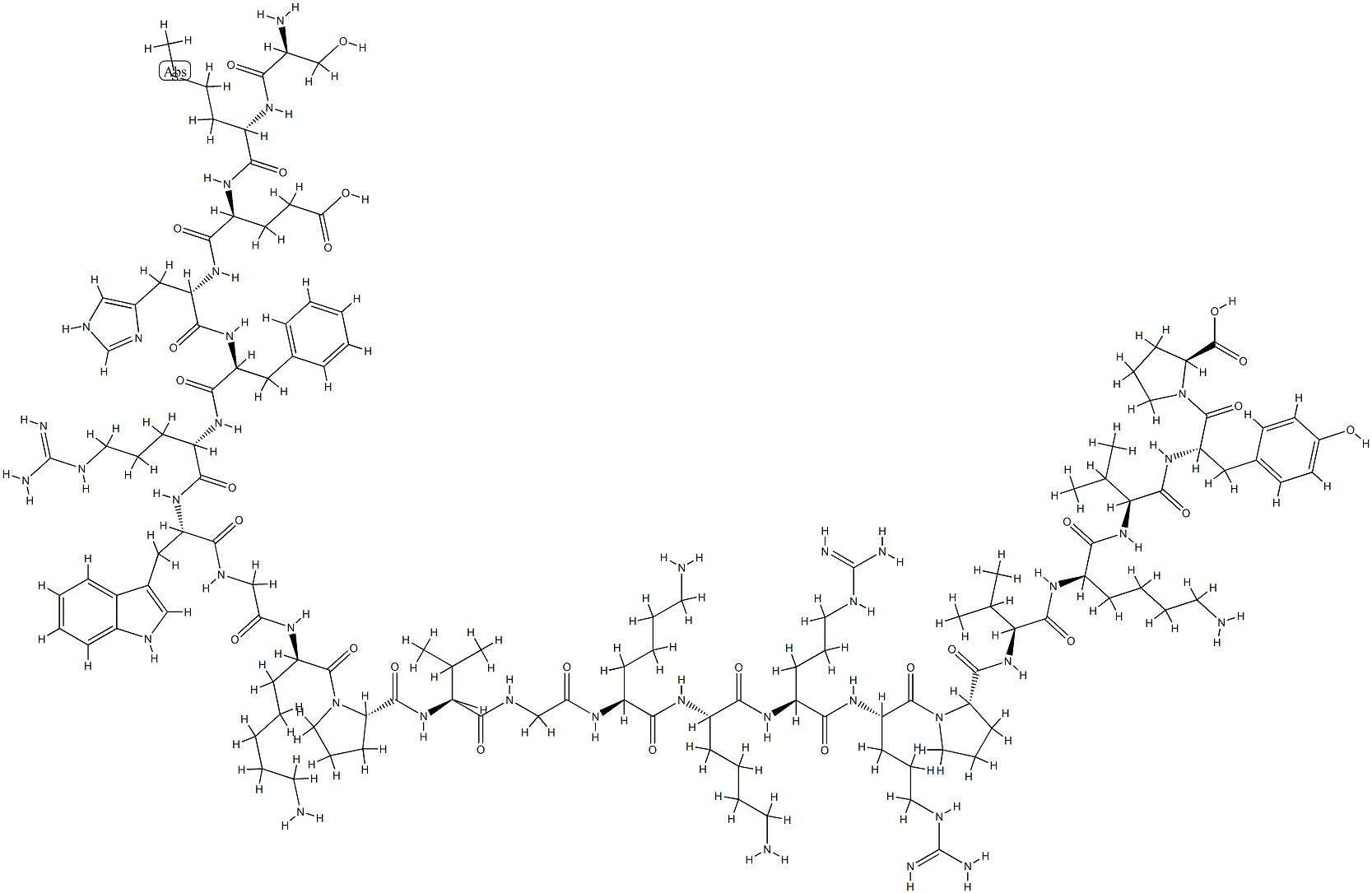 促肾上腺皮质激素(3-24) 结构式