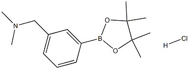 3-(N,N-DIMETHYLAMINO)METHYLPHENYLBORONIC ACID, PINACOL ESTER, HCL 结构式