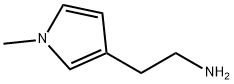 2-(1-甲基-3-吡咯基)乙胺 结构式
