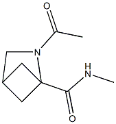 2-Azabicyclo[2.1.1]hexane-1-carboxamide,2-acetyl-N-methyl-(9CI) 结构式