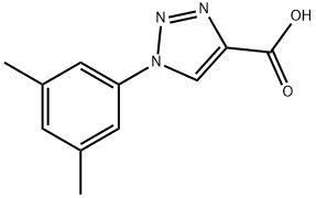 1-(3,5-dimethylphenyl)-1H-1,2,3-triazole-4-carboxylic acid 结构式