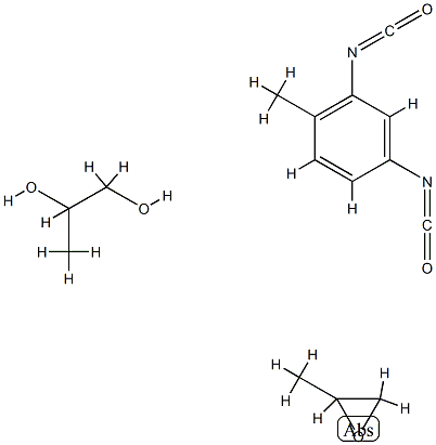 1,2-Propanediol, polymer with 2,4-diisocyanato-1-methylbenzene and methyloxirane 结构式