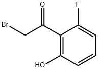 2-Bromo-1-(2-fluoro-6-hydroxyphenyl)ethanone 结构式