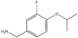 [3-fluoro-4-(propan-2-yloxy)phenyl]methanamine 结构式
