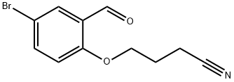 4-(4-bromo-2-formylphenoxy)butanenitrile 结构式