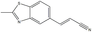 5-Benzothiazoleacrylonitrile,2-methyl-(6CI) 结构式