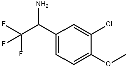 1-(3-氯-4-甲氧基苯基)-2,2,2-三氟乙烷-1-胺 结构式
