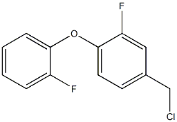 4-(chloromethyl)-2-fluoro-1-(2-fluorophenoxy)benzene 结构式