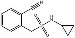 1-(2-cyanophenyl)-N-cyclopropylmethanesulfonamide 结构式