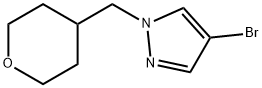 4-溴-1-((四氢-2H-吡喃-4-基)甲基)-1H-吡唑 结构式