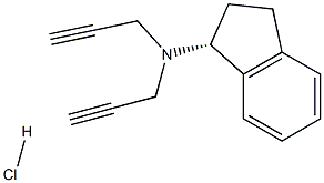 N,N-二-2-丙炔基-1-茚满胺盐酸盐 结构式