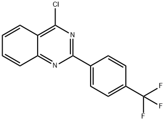 4-chloro-2-[4-(trifluoromethyl)phenyl]quinazoline 结构式