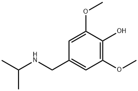 2,6-dimethoxy-4-[(propan-2-ylamino)methyl]phenol 结构式