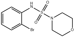 N-(2-溴苯基)吗啉-4-磺酰胺 结构式