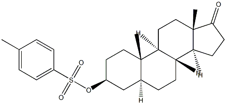 雄甾-3-[(4-甲苯)磺酰]氧基-5酮 结构式