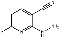 3-Pyridinecarbonitrile,2-hydrazino-6-methyl-(9CI) 结构式