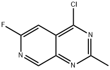 4-氯-6-氟-2-甲基吡啶并[3,4-D]嘧啶 结构式