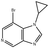 7-bromo-1-cyclopropyl-1H-imidazo[4,5-c]pyridine 结构式