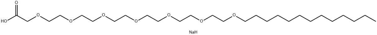 SODIUM3,6,9,12,15,18,21-HEPTAOXATETRATRIAOCTANOATE 结构式