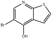 5-溴噻吩并[2,3-B]吡啶-4-酚 结构式