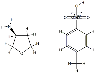 (S)-3-氨基四氢呋喃对甲苯磺酸盐 结构式