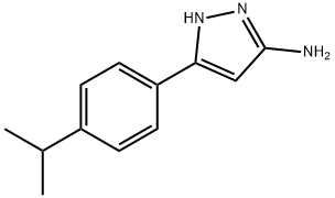 3-(4-isopropylphenyl)-1H-pyrazol-5-amine 结构式