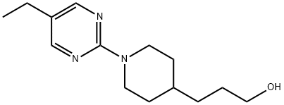 3-(1-(5-乙基嘧啶-2-基)哌啶-4-基)-丙醇 结构式