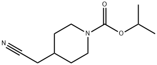 propan-2-yl 4-(cyanoMethyl)piperidine-1-carboxylate 结构式