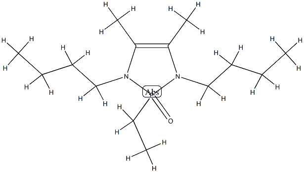 1,3-dibutyl-2-ethyl-4,5-dimethyl-1,3-diaza-2$l^{5}-phosphacyclopent-4- ene 2-oxide 结构式