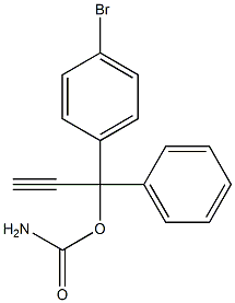 1-(p-Bromophenyl)-1-phenyl-2-propyne-1-ol=carbamate 结构式