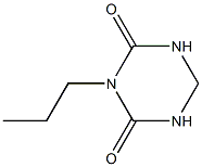 1,3,5-Triazine-2,4(1H,3H)-dione,dihydro-3-propyl-(9CI) 结构式