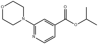 2-吗啉吡啶-4-羧酸异丙酯 结构式