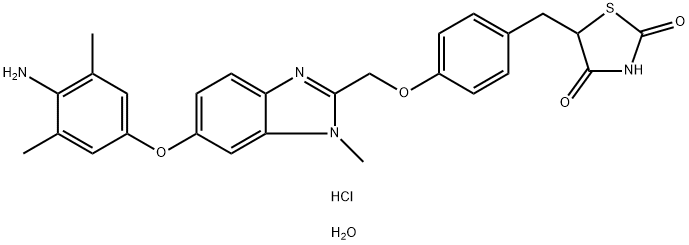 CS-7017 monohydrate 结构式