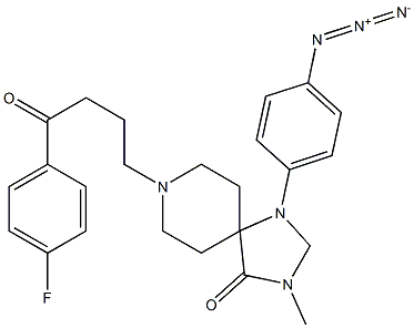 4-azido-N-methylspiperone 结构式