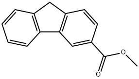 9H-Fluorene-3-carboxylic acid methyl ester 结构式