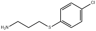 3-((4-氯苯基)硫代)丙-1-胺 结构式