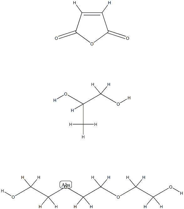 2,5-Furandione, polymer with 2,2'-[1,2-ethanediylbis(oxy)]bis[ethanol] and 1,2-propanediol 结构式