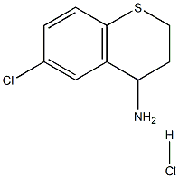 6-氯硫杂色满-4-胺盐酸盐 结构式