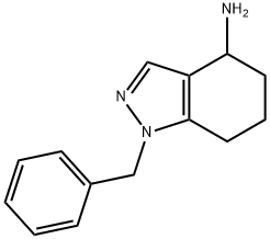 1-benzyl-4,5,6,7-tetrahydro-1H-indazol-4-amine 结构式