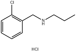 N-(2-chlorobenzyl)-1-propanamine hydrochloride 结构式